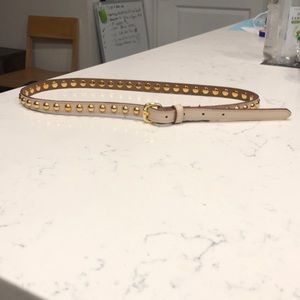 Gold studded jean belt -S
